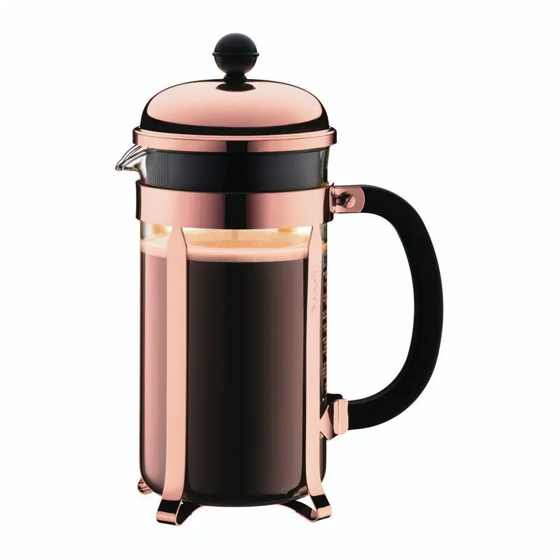 Bodum 1928-18 Chambord French Press Copper, 1.0L - 8 Cup Capacity Copper