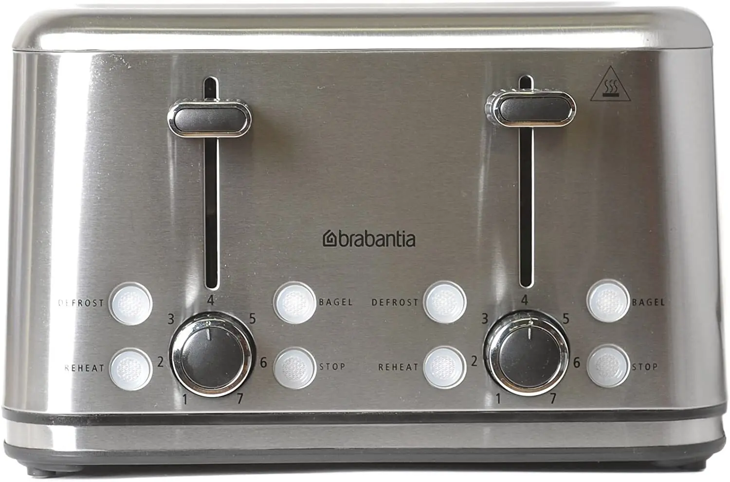 Brabantia 1.7L Kettle and 4-Slice Toaster Set - Stainless Steel