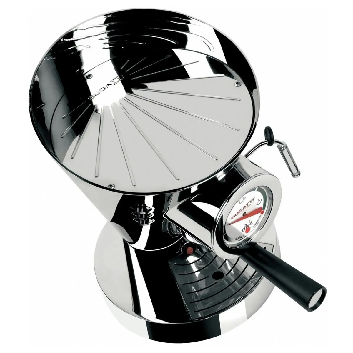 Bugatti E-Diva Espresso Coffee Machine - Chrome