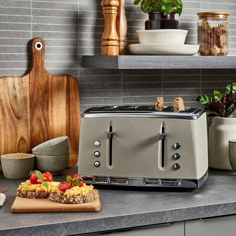 Russell Hobbs Stone Textured 4 Slice Toaster