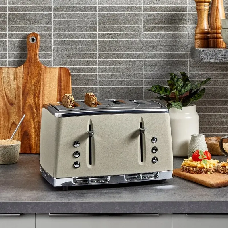 Russell Hobbs Stone Textured 4 Slice Toaster