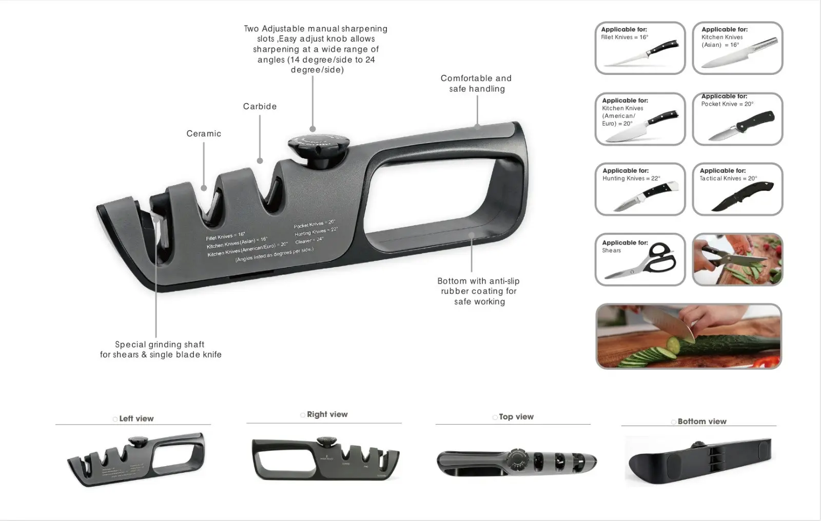 Shervin Verkil Acuminate Adjustable Knife Sharpener