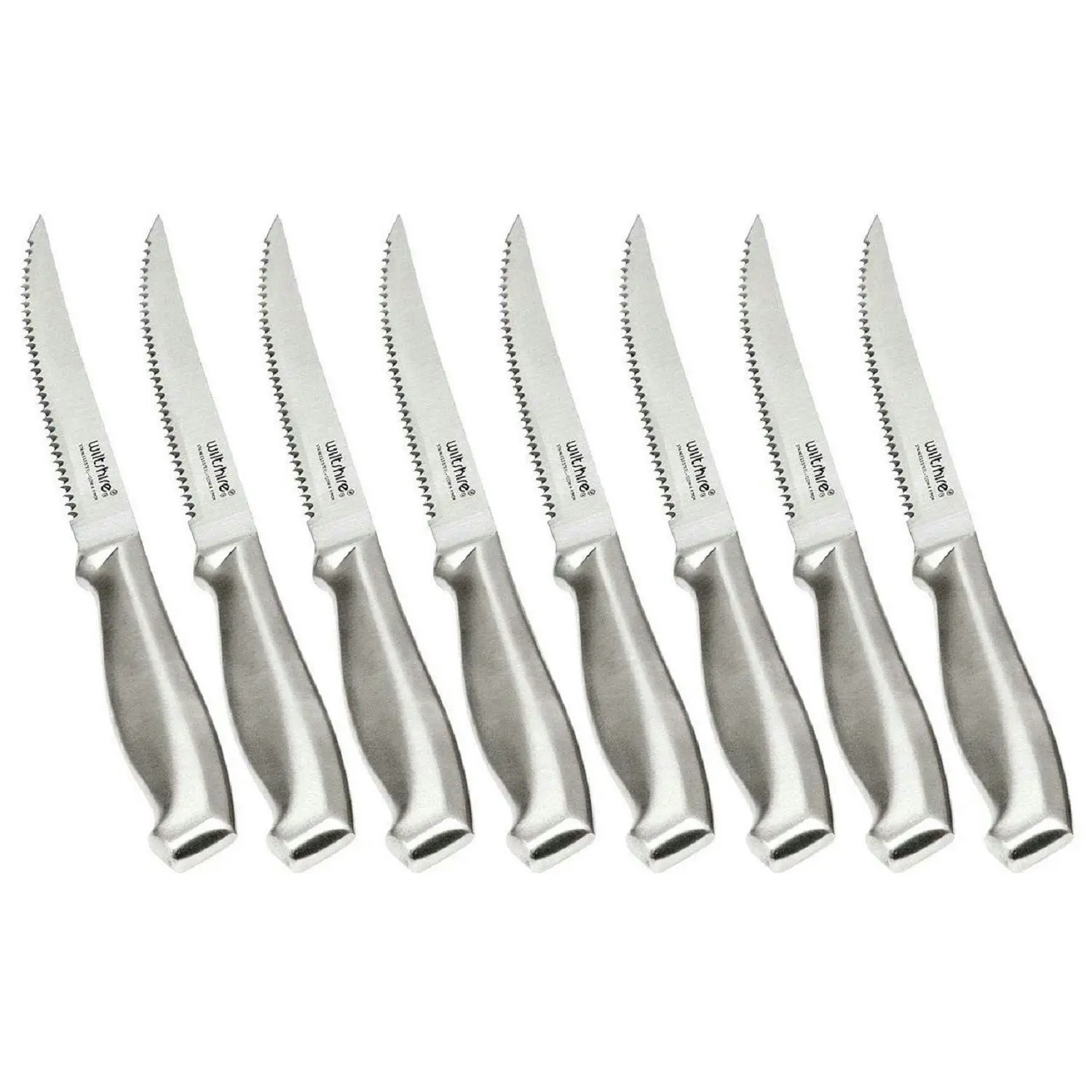 Wiltshire 8 Piece Stainless Steel 12cm Steak Knife Set Dishwasher Safe W1086