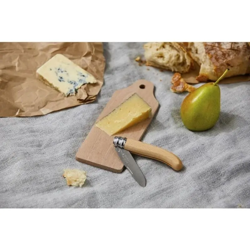 AndrÃƒÂ© Verdier Laguiole Picnic Chopping Board & Folding Knife Set - Beechwood