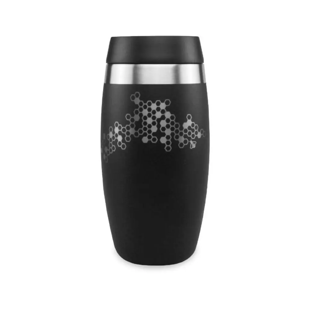 Ohelo 400ml To-Go Tumbler With Etched Bees - Black