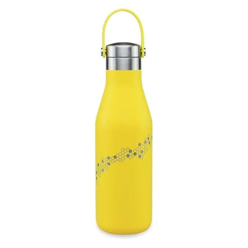 Ohelo Yellow Bottle With Etched Bees 500ml