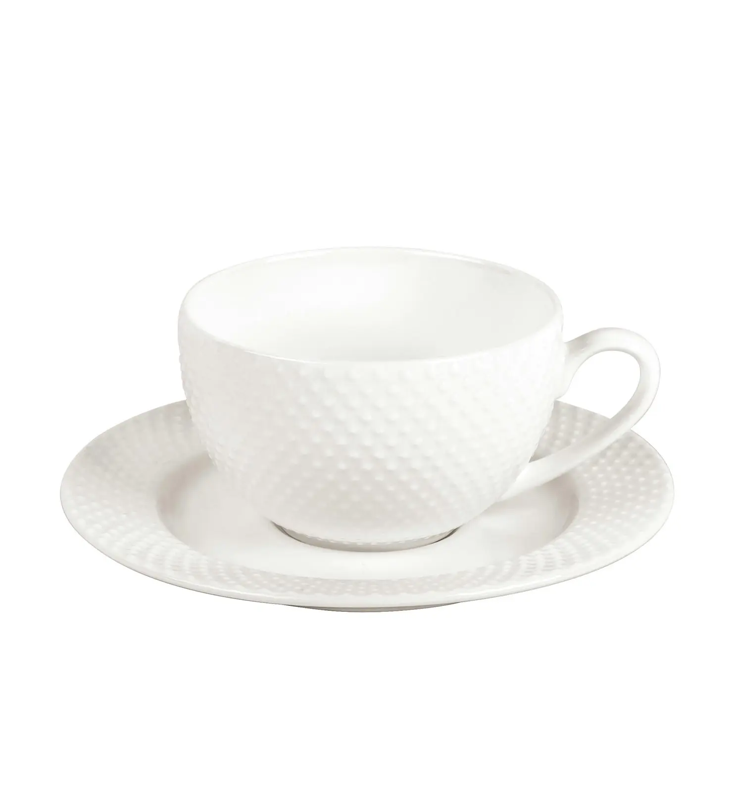 ShervinVerkil Prominence 4-piece Cup & Saucer Set - White