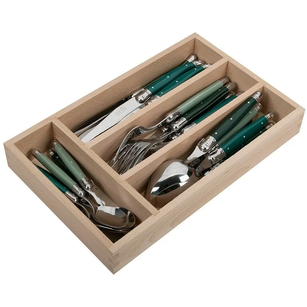 AndrÃƒÂ© Verdier Laguiole Debutant Forest 24 Piece Cutlery Set