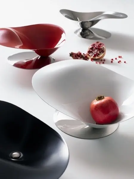 Bugatti Petalo Fruit Bowl - Inox