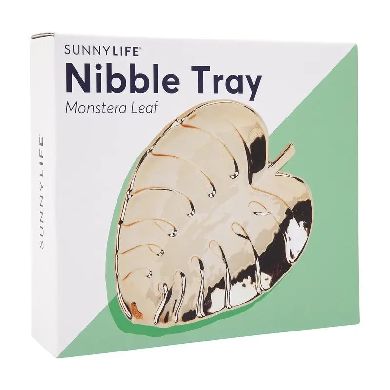 Sunnylife Monstera Leaf Nibble Tray