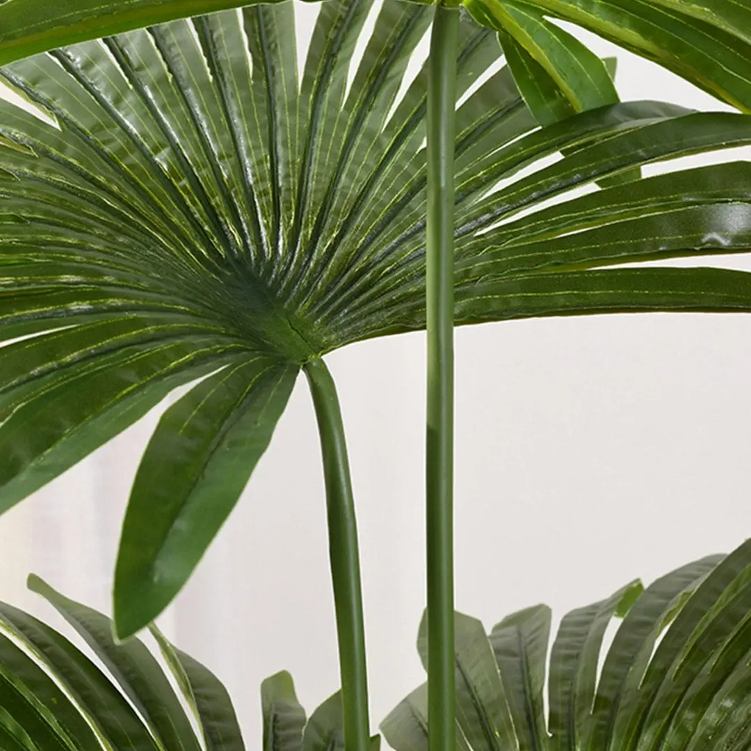 Soga 120cm Artificial Natural Green Fan Palm Tree Fake Tropical Indoor Plant Home Office Decor