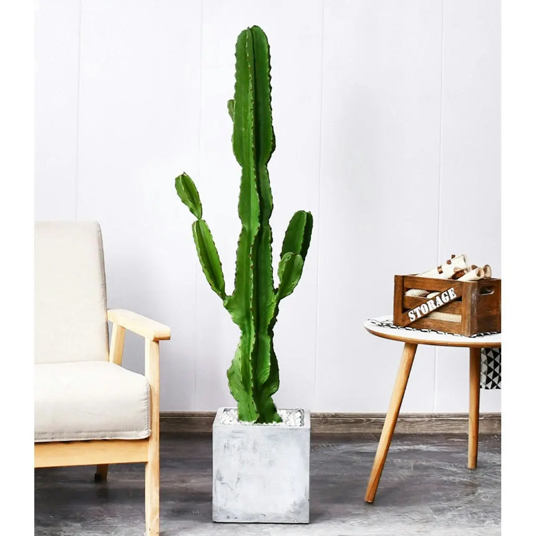 Soga 120cm Green Artificial Indoor Cactus Tree Fake Plant Simulation Decorative 6 Heads