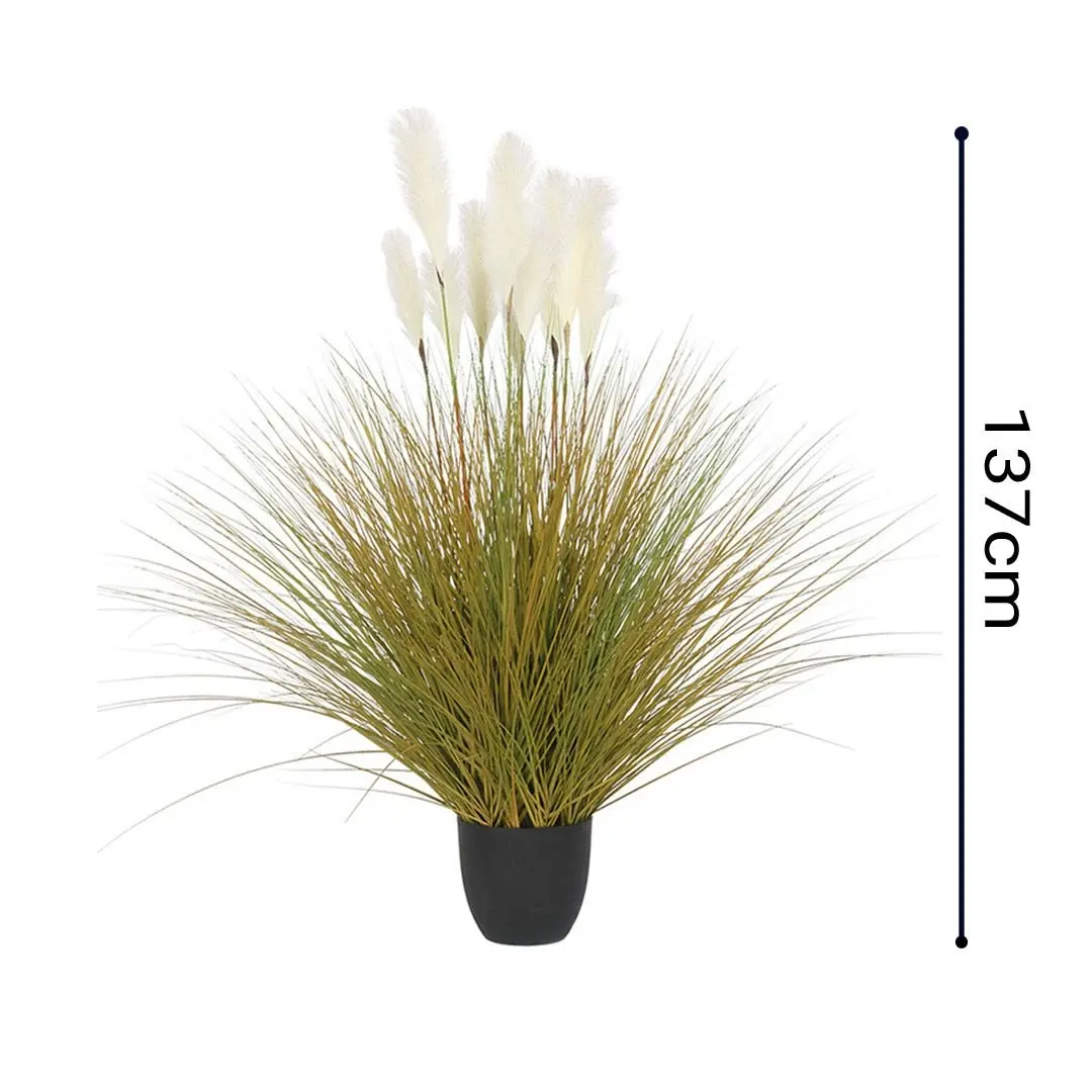 Soga 137cm Artificial Indoor Potted Reed Bulrush Grass Tree Fake Plant Simulation Decorative