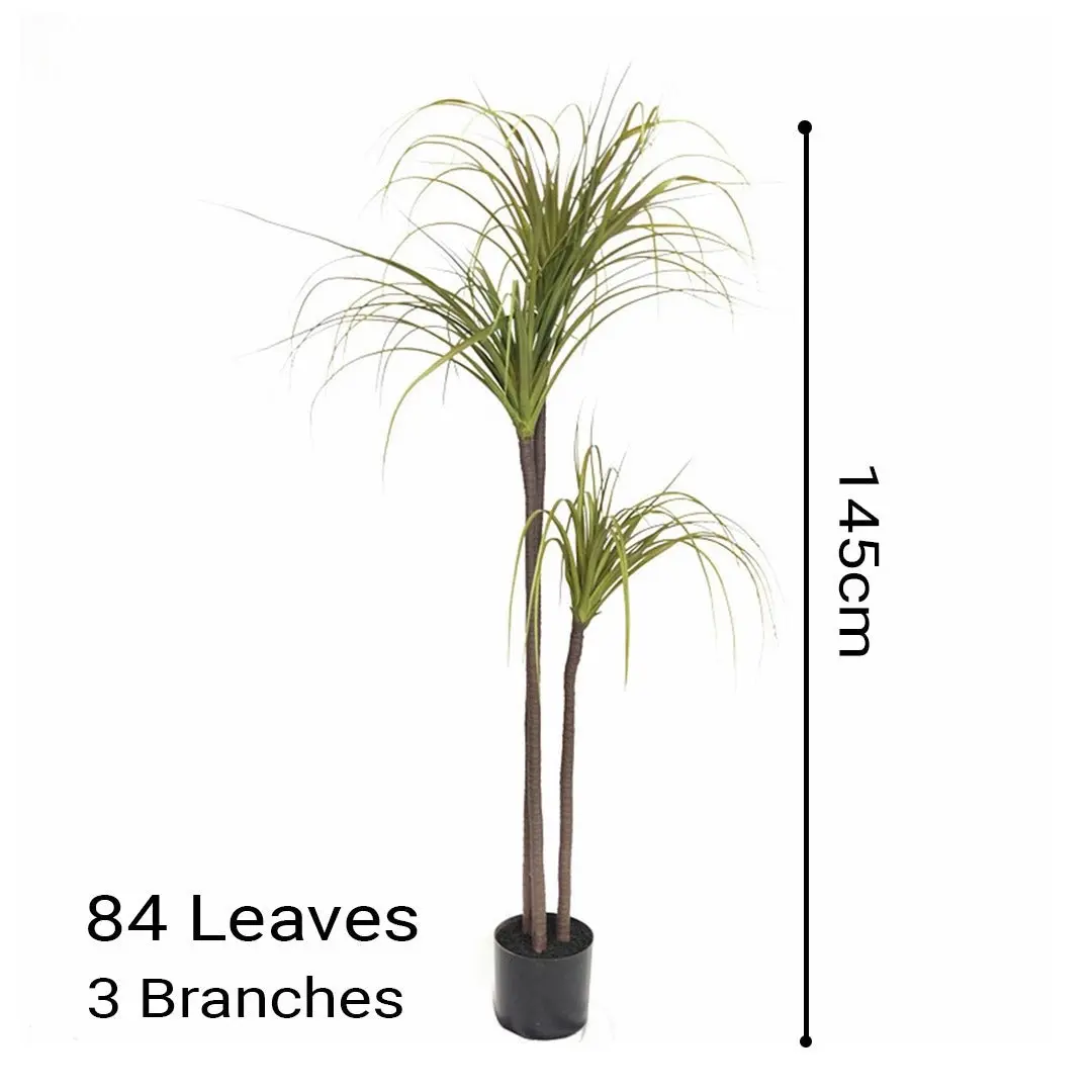 Soga 145cm Artificial Dracaena Plant Fake Potted, Simulation Tree Fake Plant Home Decor