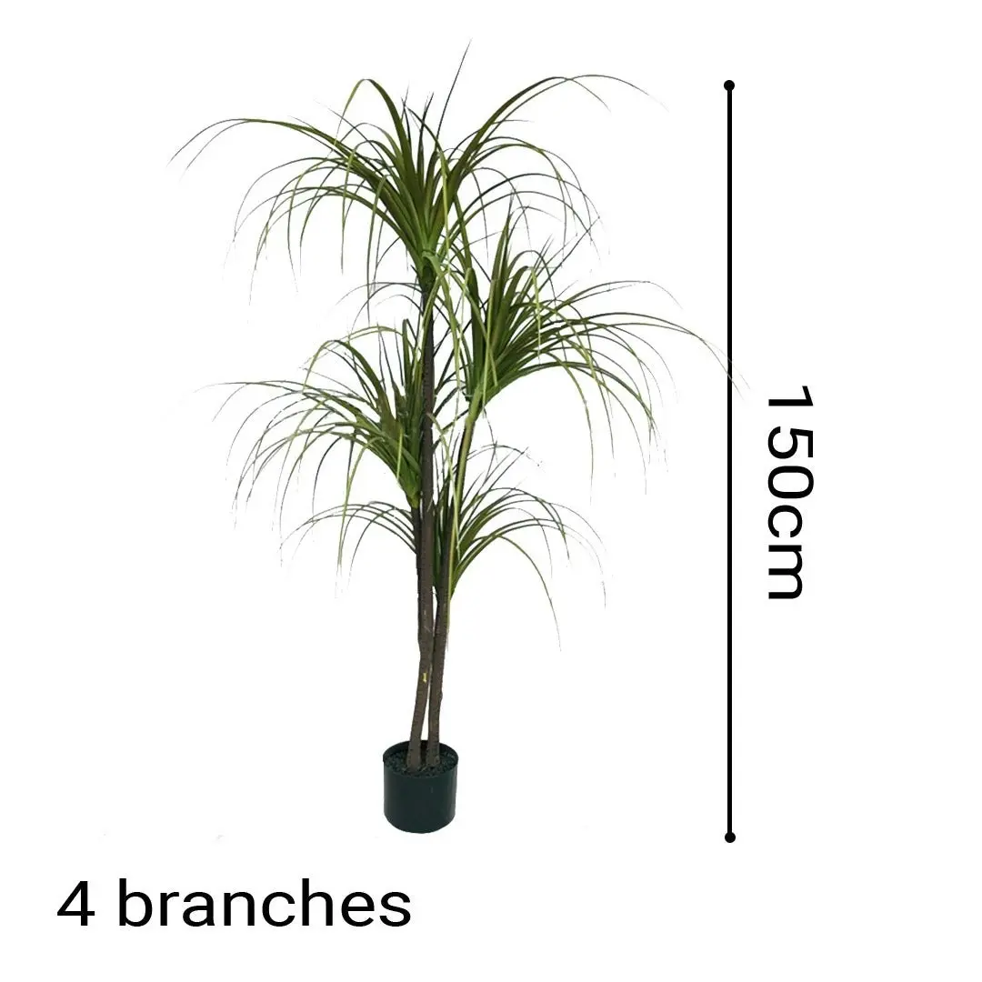 Soga 150cm Artificial Dracaena Plant Fake Potted, Simulation Tree Fake Plant Home Decor