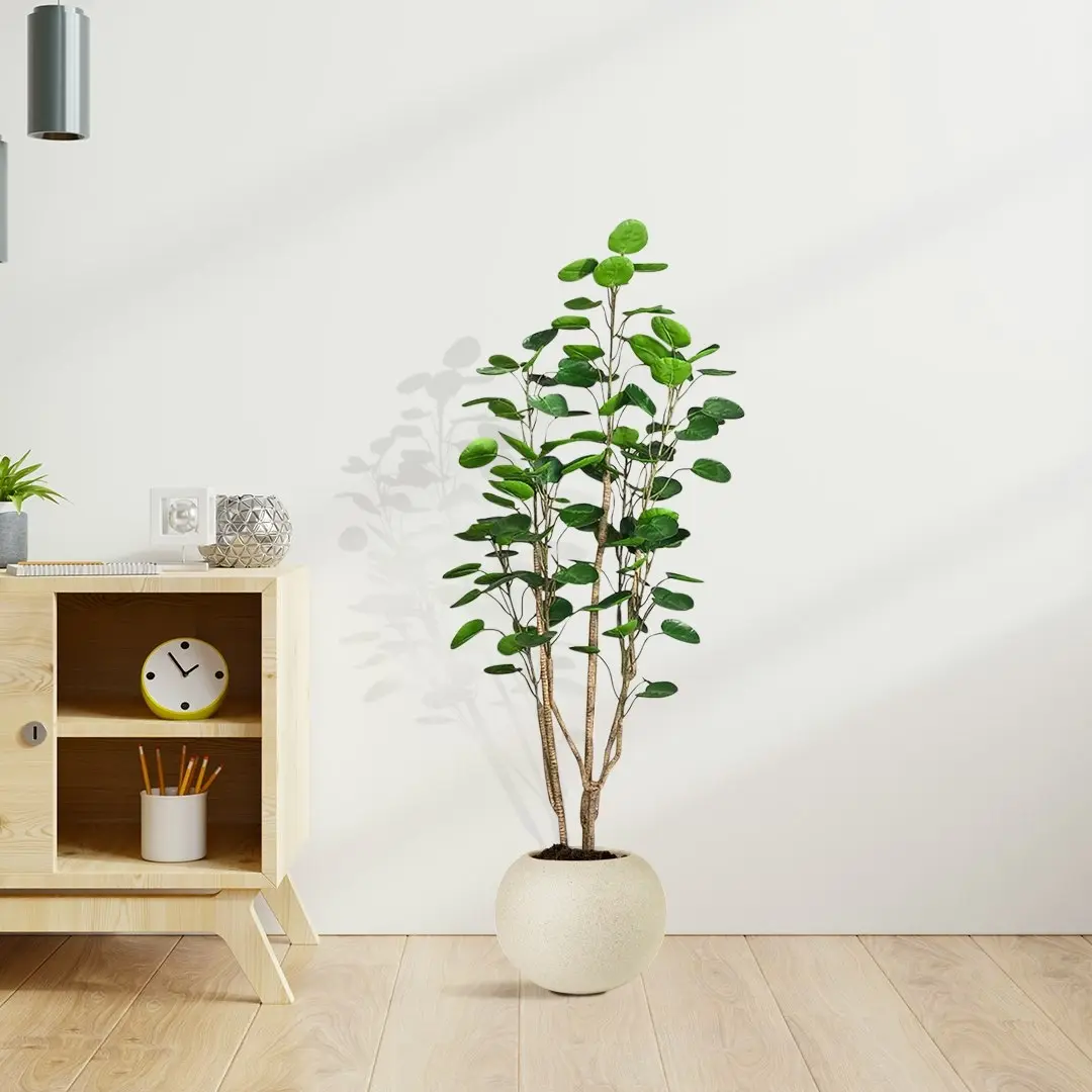 Soga 150cm Plastic Potted Polyscias Scutellaria Plant Home Garden Artificial Tree, Home Decor