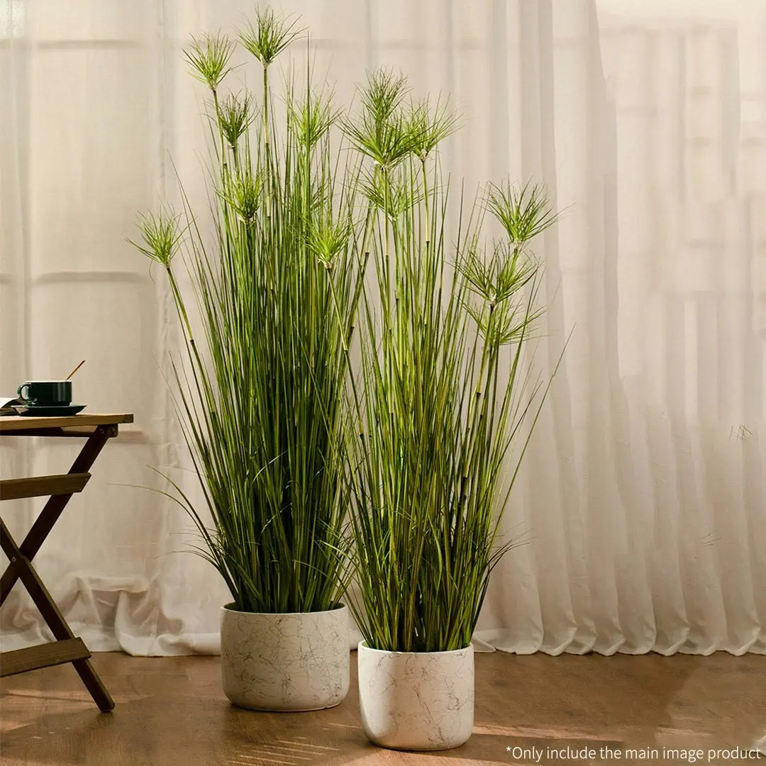 Soga 150cm Cyperus Papyrus Plant Tree Artificial Green Grass, Home Or Office Indoor Greenery Accent