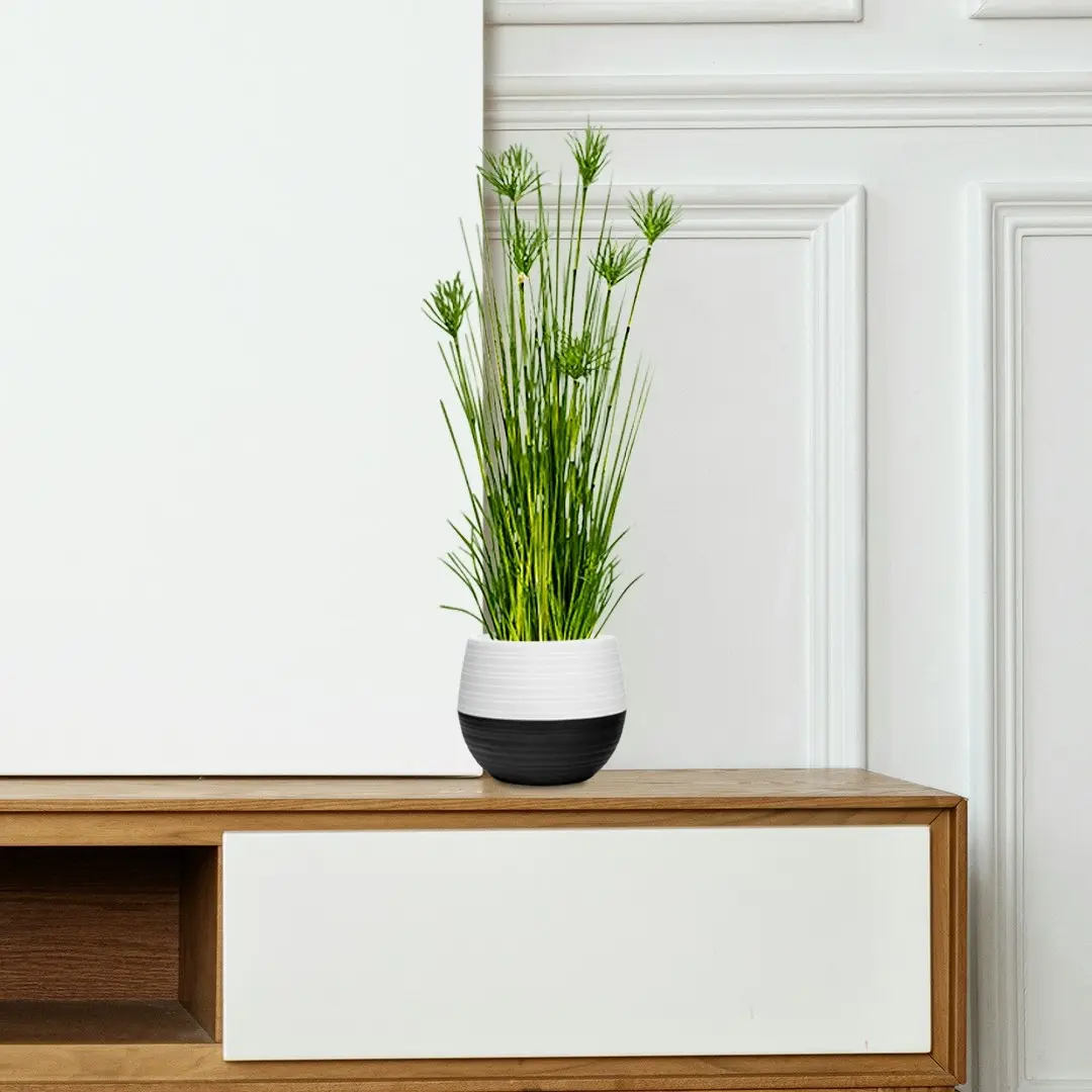 Soga 150cm Cyperus Papyrus Plant Tree Artificial Green Grass, Home Or Office Indoor Greenery Accent