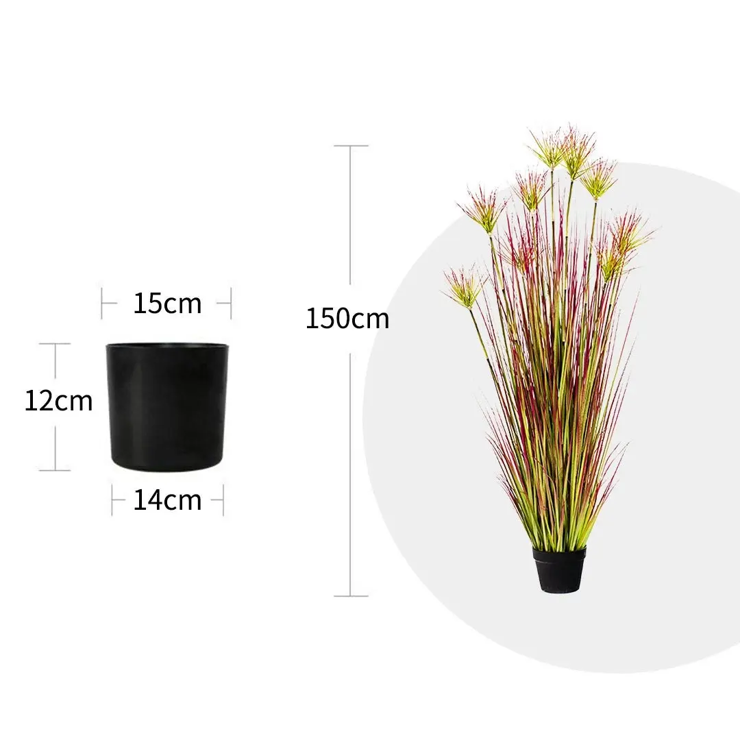 Soga 150cm Purple-Red Artificial Indoor Potted Papyrus Plant Tree Fake Simulation Decorative