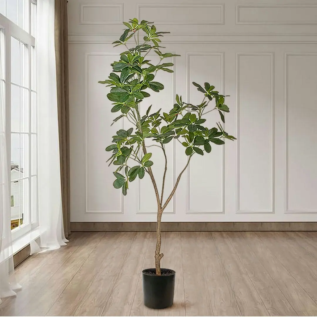 Soga 160cm Artificial Natural Green Schefflera Dwarf Umbrella Tree Fake Tropical Indoor Plant Home Office Decor