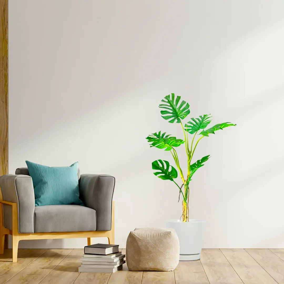 Soga 160cm Tropical Monstera Palm Artificial Plant Tree, Real Touch Technology, with UV Protection