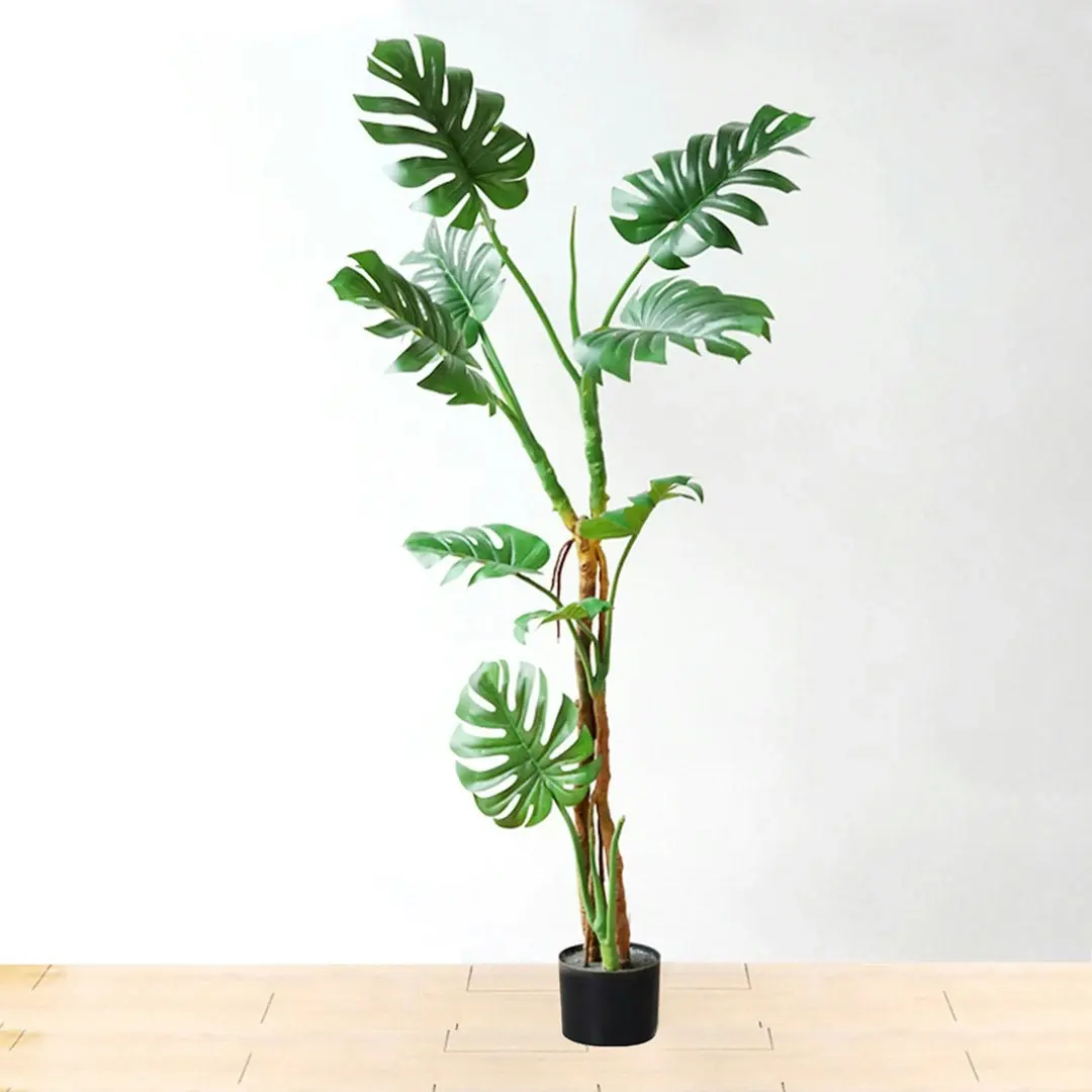 Soga 175cm Tropical Monstera Palm Artificial Plant Tree, Real Touch Technology, with UV Protection