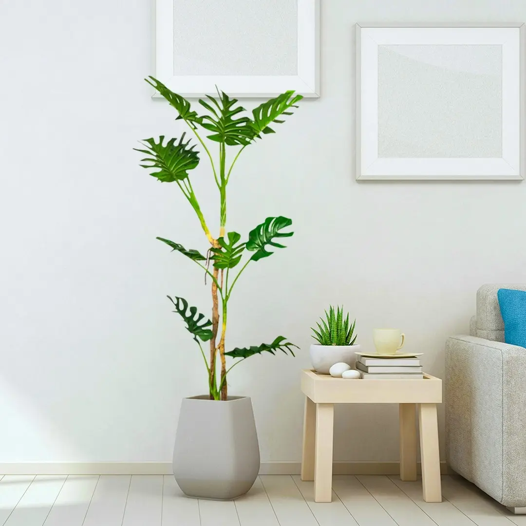 Soga 175cm Tropical Monstera Palm Artificial Plant Tree, Real Touch Technology, with UV Protection