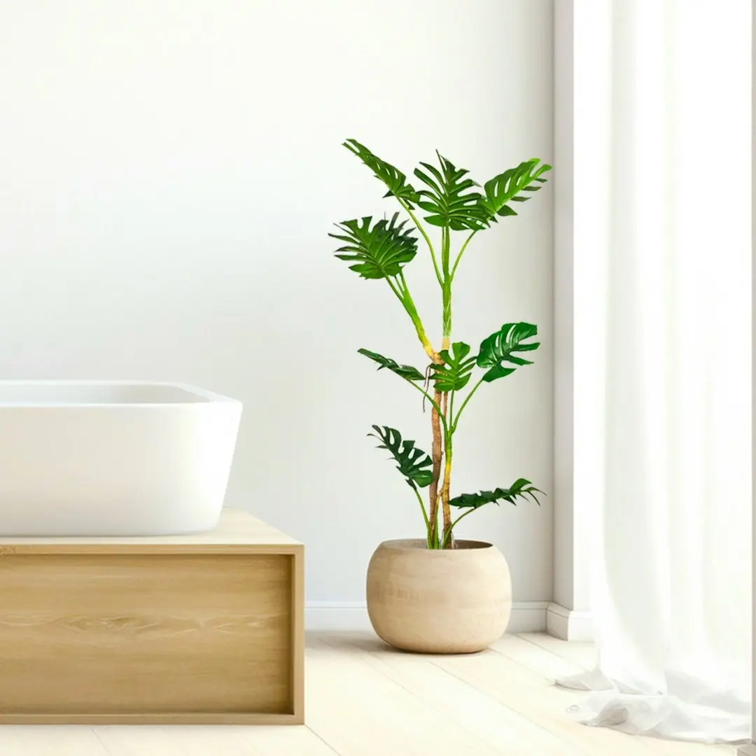 Soga 175cm Tropical Monstera Palm Artificial Plant Tree, Real Touch Technology, with UV Protection