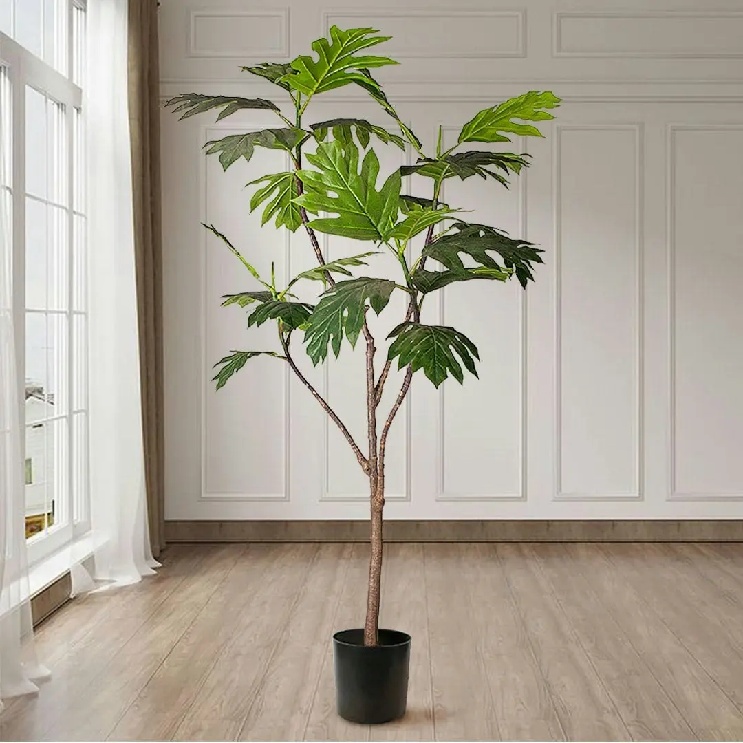 Soga 180cm Artificial Natural Green Split-Leaf Philodendron Tree Fake Tropical Indoor Plant Home Office Decor