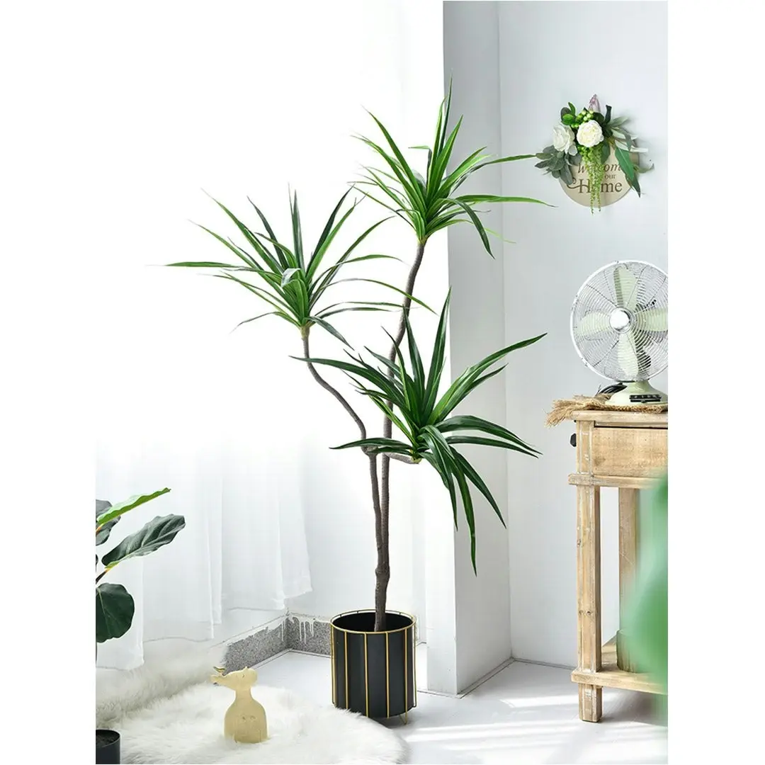 Soga 180cm Green Artificial Indoor Brazlian Iron Tree Fake Plant Decorative 3 Heads