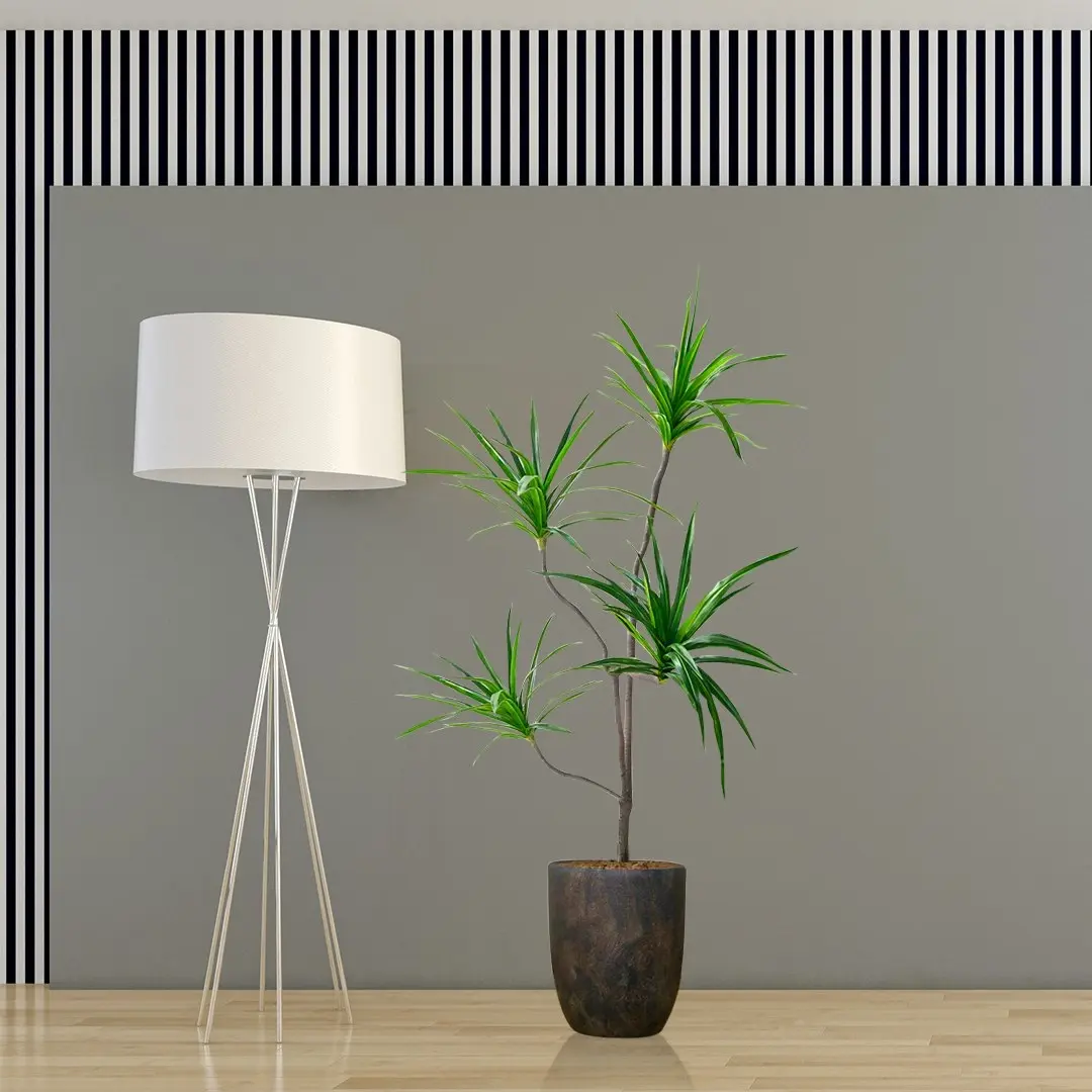 Soga 180cm Soga 180cm Realistic Artificial Dracaena, Rubberised Silk Cloth + Iron Wire, Home Decor