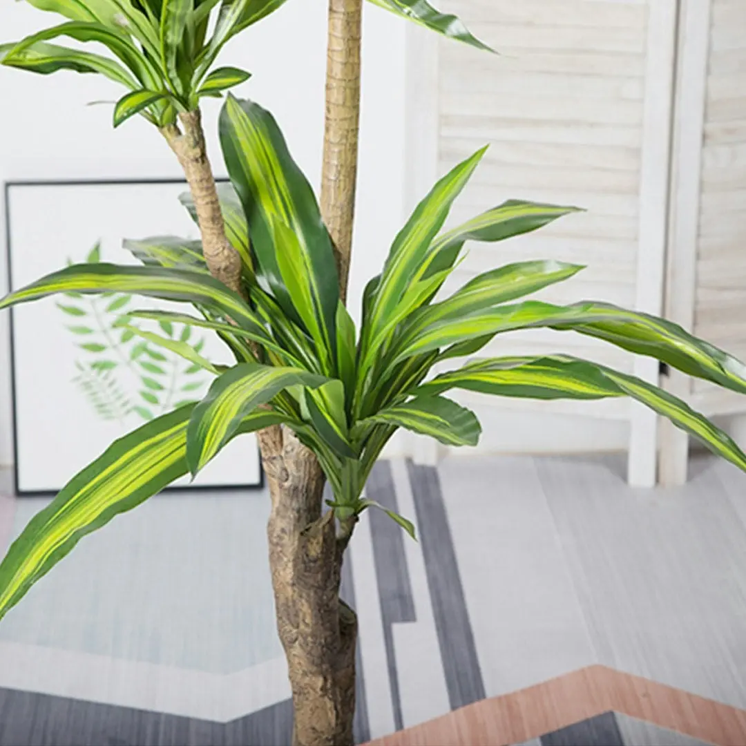 Soga 180cm Soga 180cm Realistic Artificial Dracaena, Rubberised Silk Cloth + Iron Wire, Home Decor