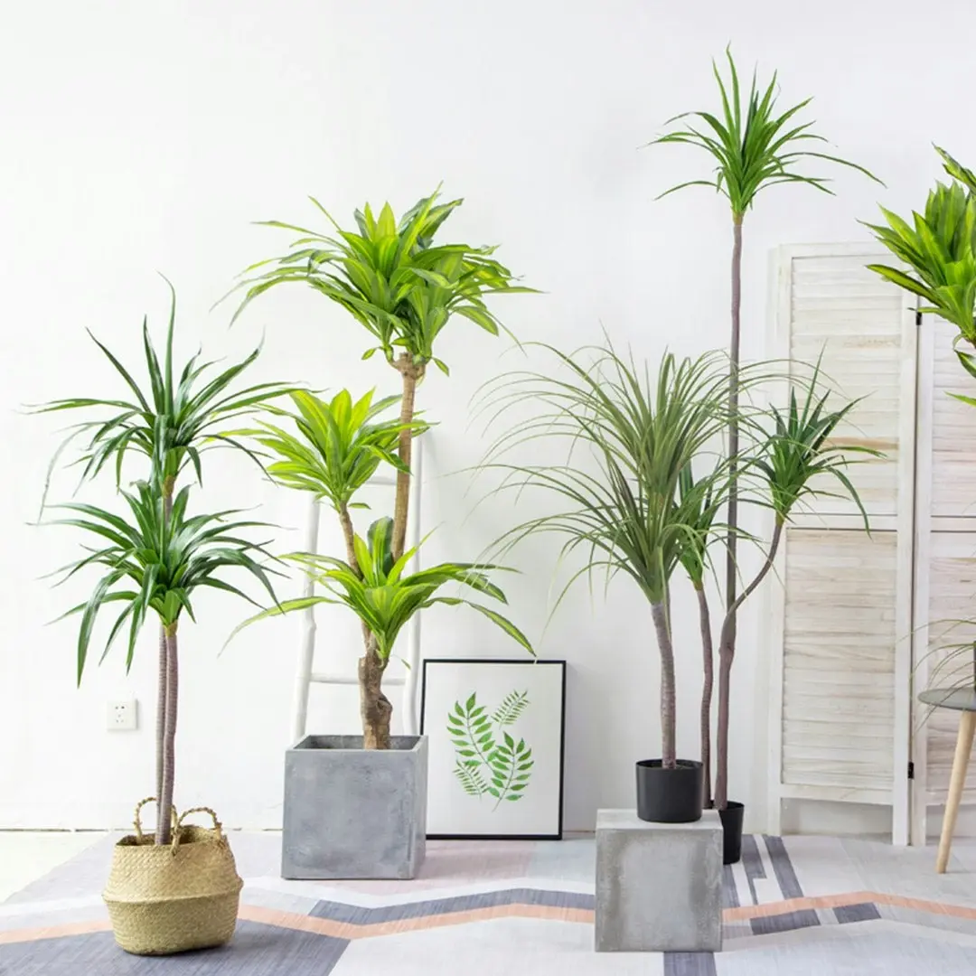 Soga 180cm Soga 180cm Realistic Artificial Dracaena, Rubberised Silk Cloth + Iron Wire, Home Decor