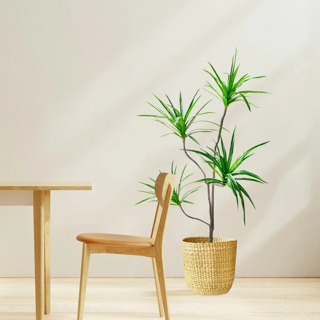 Soga 180cm Soga 180cm Realistic Artificial Dracaena, Rubberised Silk Cloth + Iron Wire, Home Decor