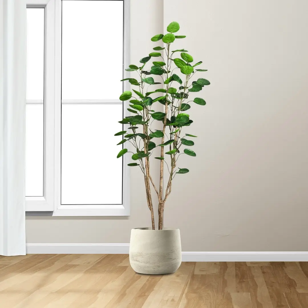 Soga 180cm Plastic Potted Polyscias Scutellaria Plant Home Garden Artificial Tree, Home Decor