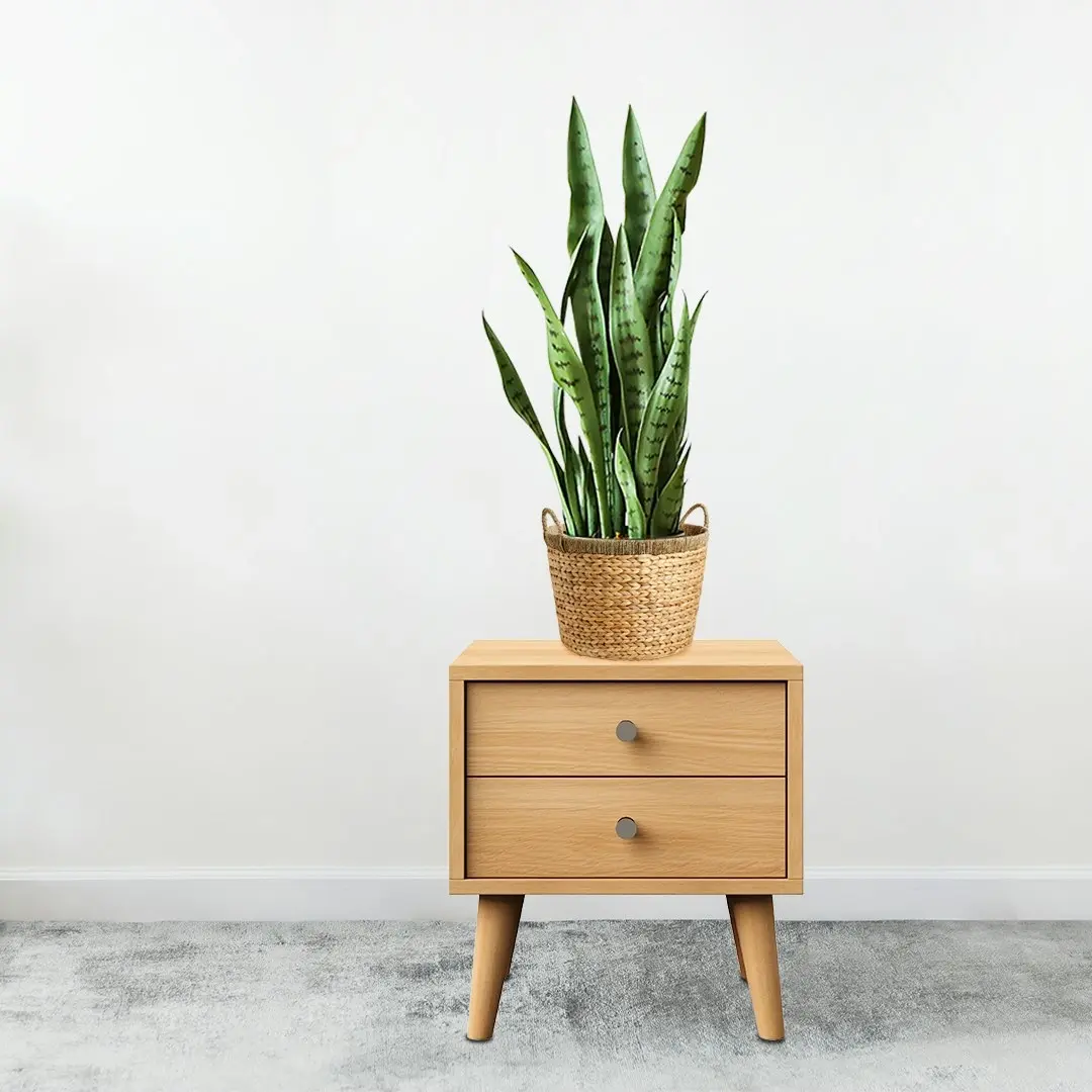 Soga 97cm Sansevieria Snake Artificial Plants with Black Plastic Planter Greenery, Home Office Decor