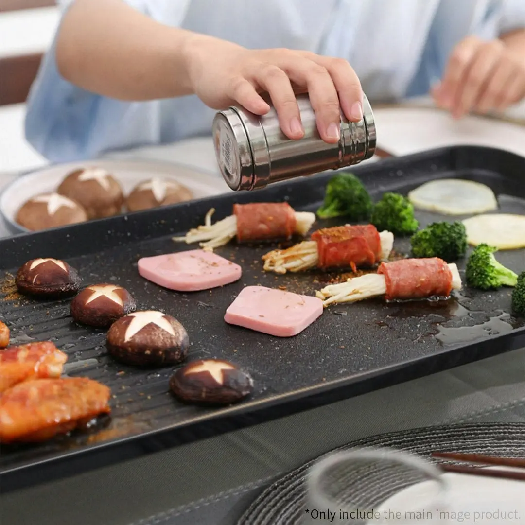 Soga 68cm Electric BBQ Grill Teppanyaki Tough Non-stick Surface Hot Plate Kitchen 6-8 Person