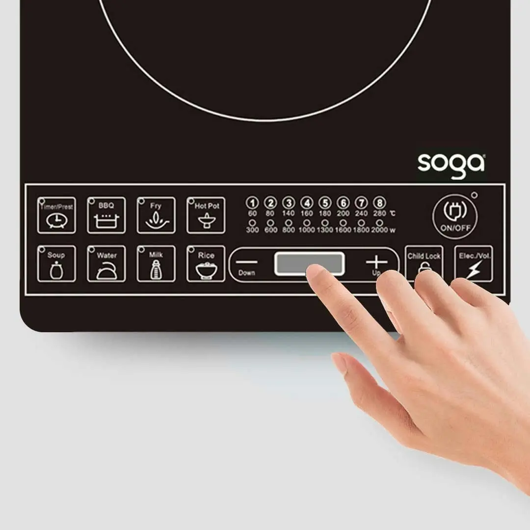 Soga Cooktop Electric Smart Induction Cook Top Portable Kitchen Cooker Cookware