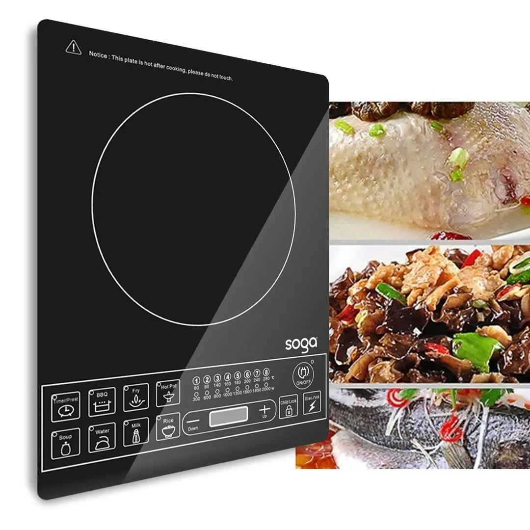 Soga Cooktop Electric Smart Induction Cook Top Portable Kitchen Cooker Cookware