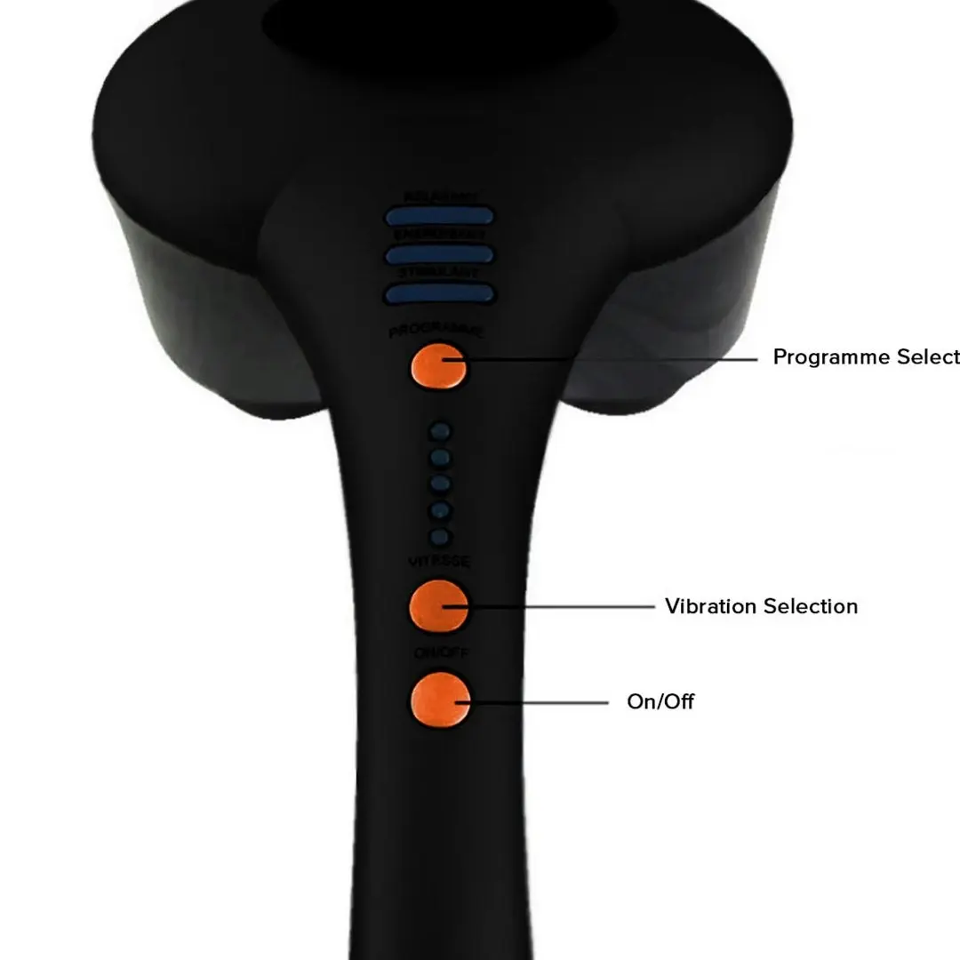 Soga Deluxe Hand Held Infrared Percussion Massager with Soothing Heat