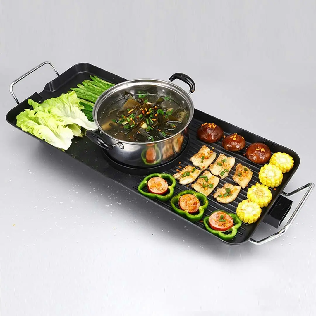 Soga Electric Steamboat Asian Hot Pot Soup Maker Fondue Teppanyaki Hotpot Grill