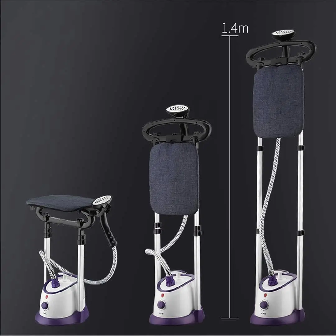 Soga Garment Steamer Vertical Twin Pole Clothes 1700ml 1800w Steaming Kit Purple