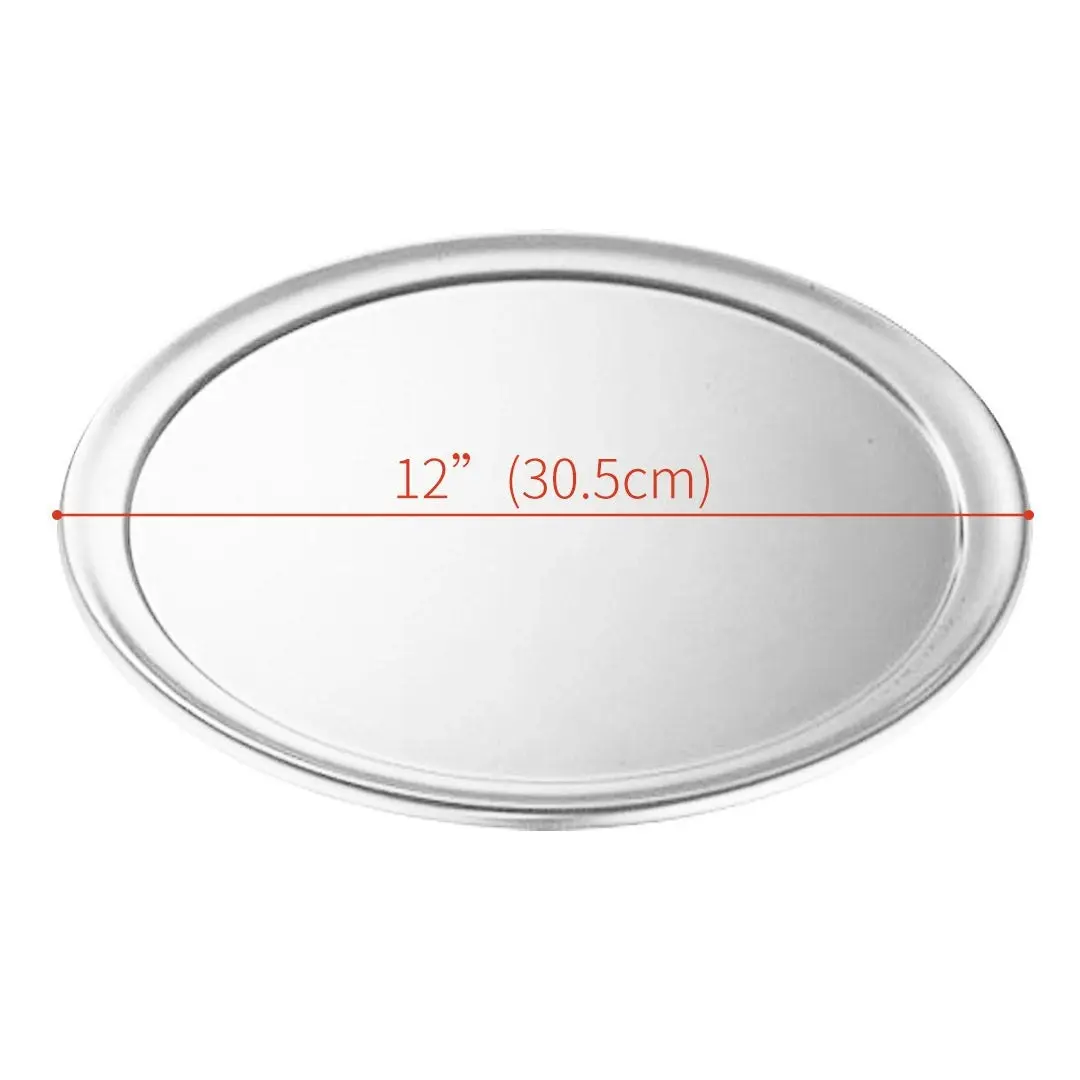 Soga 12-inch Round Aluminum Steel Pizza Tray Home Oven Baking Plate Pan