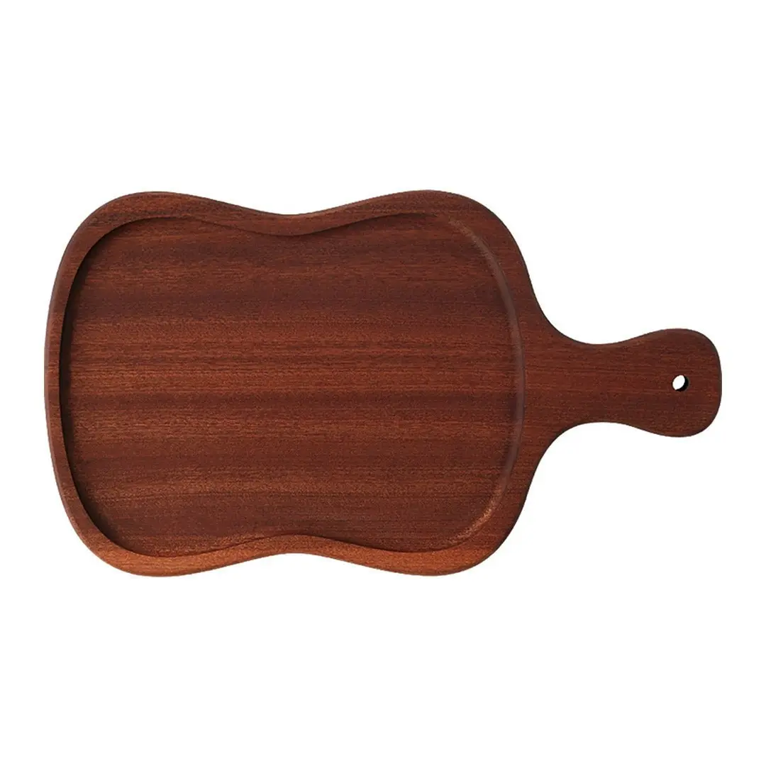 Soga 18cm Brown Wooden Serving Tray Board Paddle with Handle Home Decor