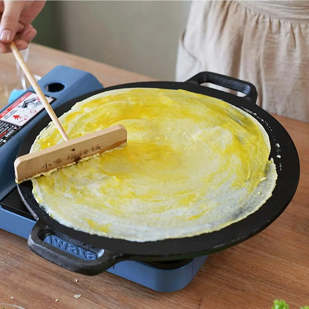 Soga Cast Iron Induction Crepes Pan Baking Cookie Pancake Pizza Bakeware