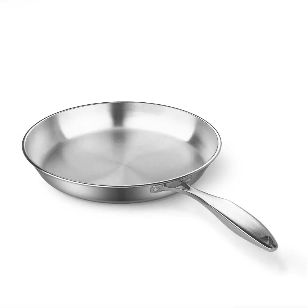 Soga Stainless Steel Fry Pan 20cm Frying Pan Top Grade Induction Cooking FryPan