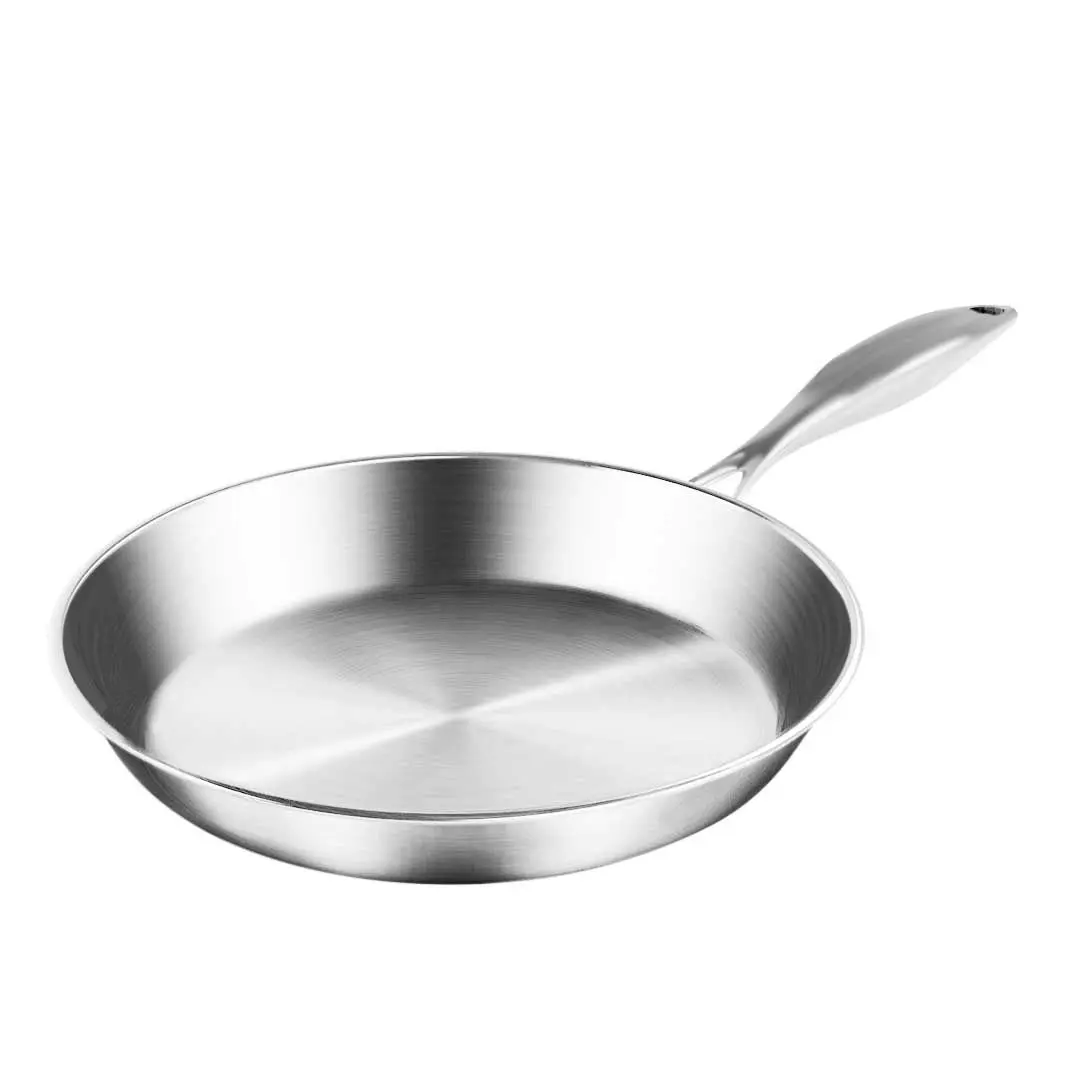 Soga Stainless Steel Fry Pan 20cm Frying Pan Top Grade Induction Cooking FryPan