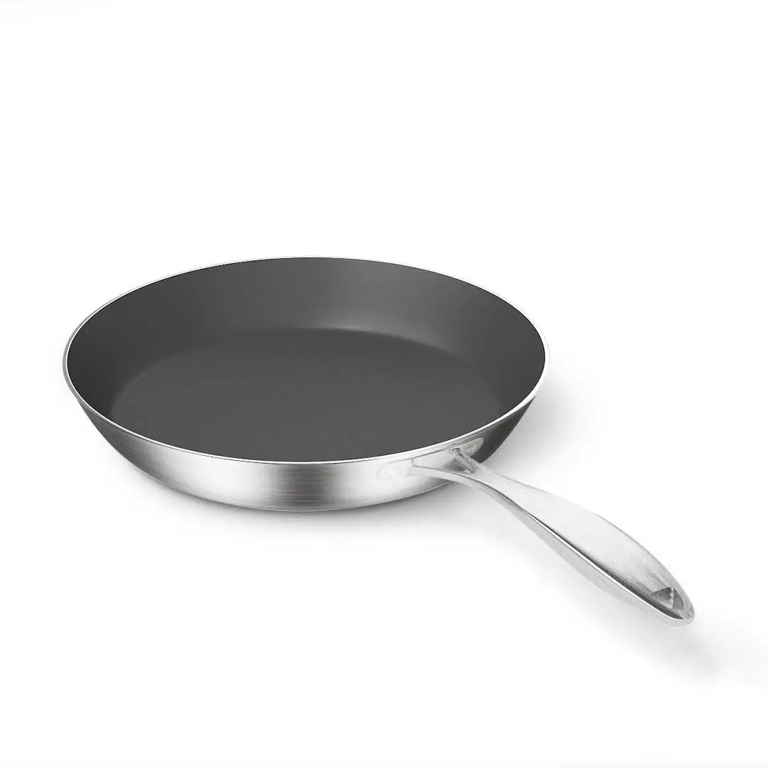 Soga Stainless Steel Fry Pan 30cm Frying Pan Induction FryPan Non Stick Interior