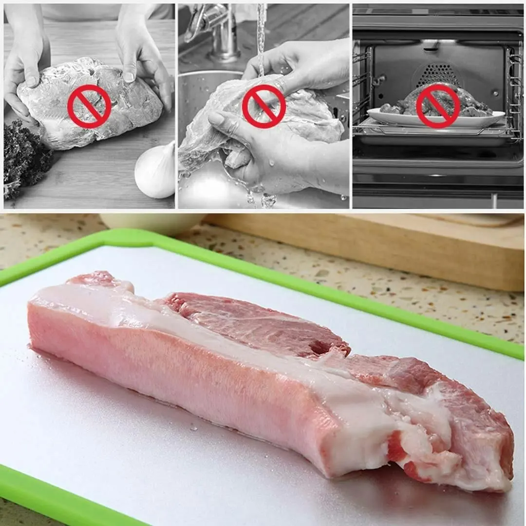 Soga Kitchen Fast Defrosting Tray The Safest Way to Defrost Meat or Frozen Food