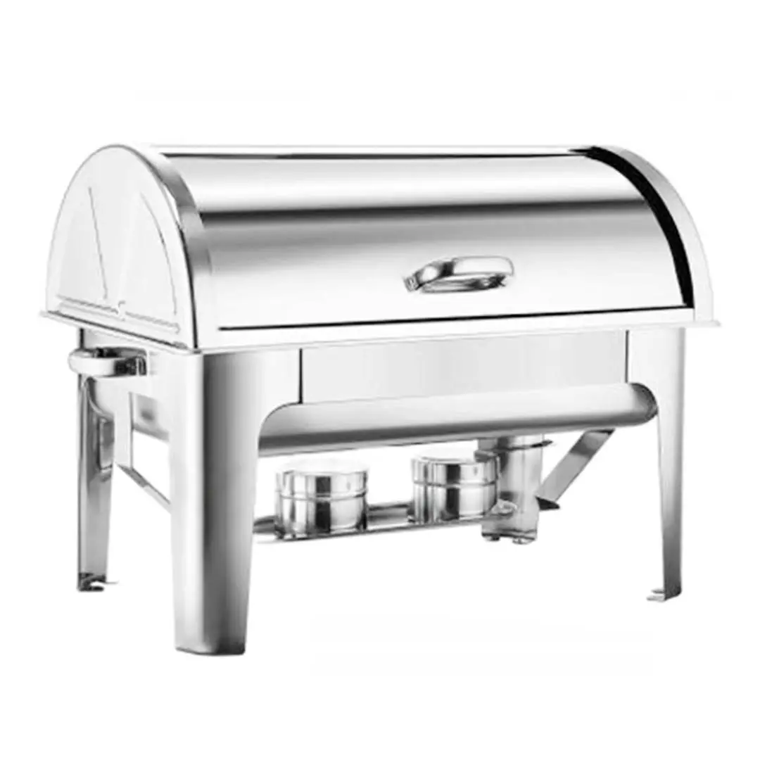 Soga 3L Triple Tray Stainless Steel Roll Top Chafing Dish Food Warmer